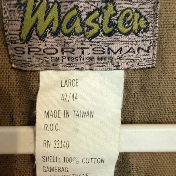 Men’s Master Sportsman Cano Hunting Vest Multi Pocket Bird Duck Quail Size Large - Picture 3 of 7